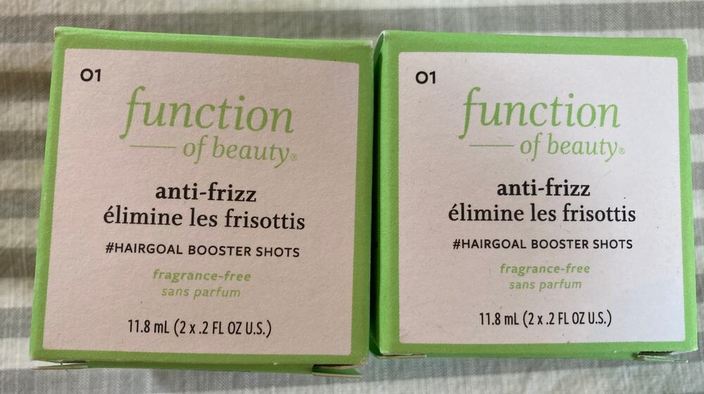 function of beauty anti-frizz hairgoal booster shots x 2